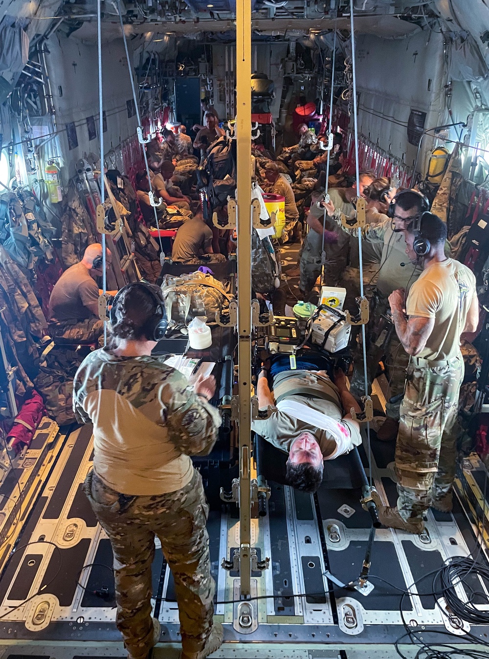 Airmen perform unregulated patient movement and intubation