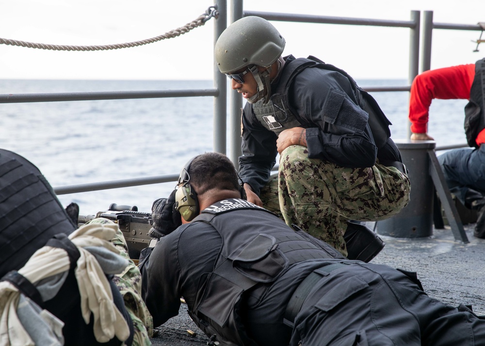 USS George H.W. Bush Participates in Live-Fire Exercise