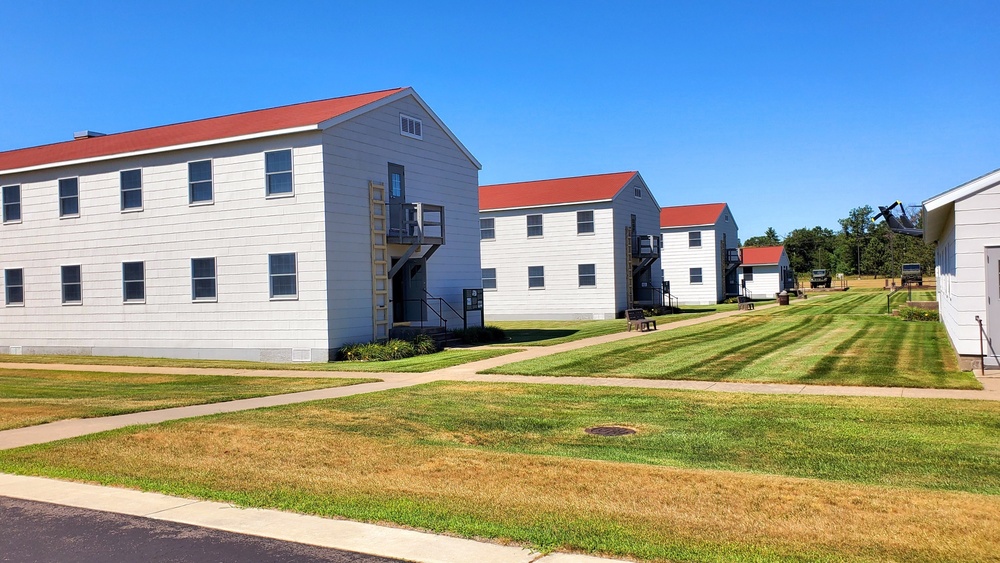 Historical buildings at Fort McCoy's historic Commemorative Area