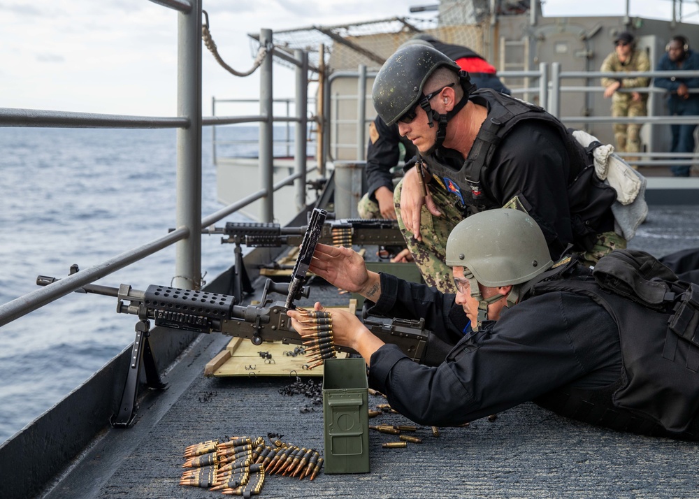 USS George H.W. Bush Participates in Live-Fire Exercise