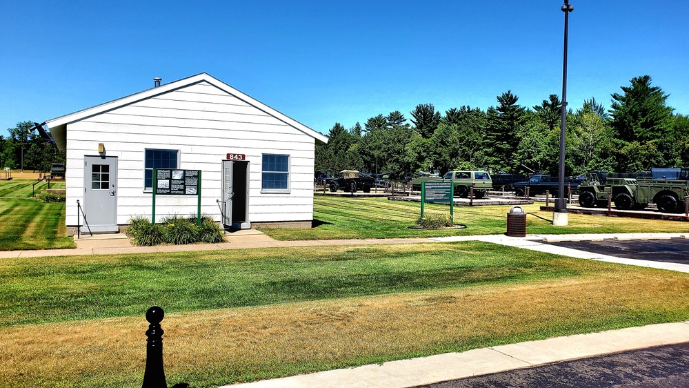 Historical buildings at Fort McCoy's historic Commemorative Area