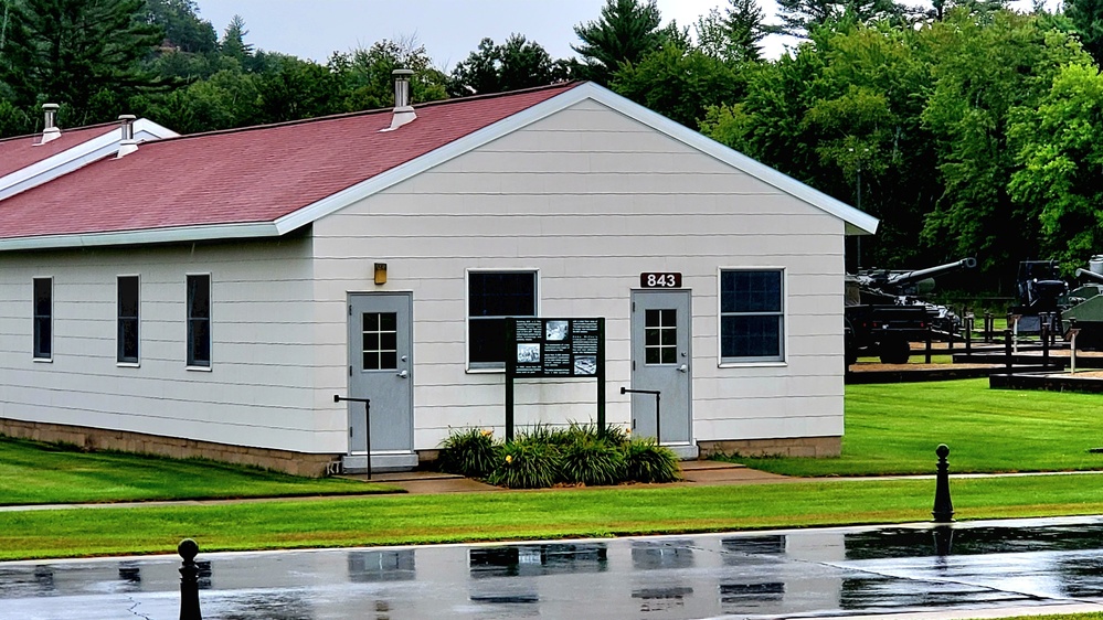 Historical buildings at Fort McCoy's historic Commemorative Area