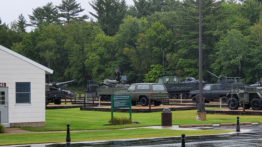 Fort McCoy's Equipment Park at historic Commemorative Area