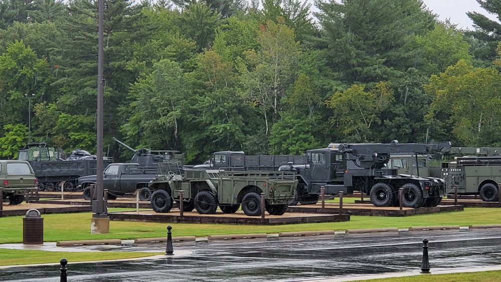 Fort McCoy's Equipment Park at historic Commemorative Area