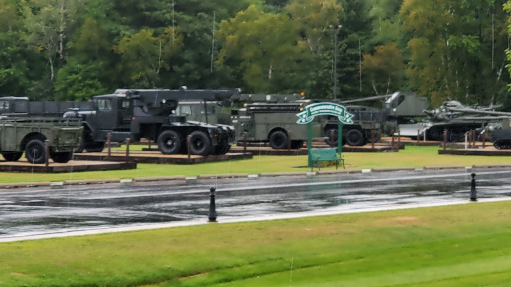 Fort McCoy's Equipment Park at historic Commemorative Area