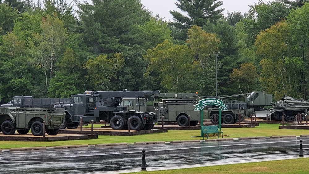 Fort McCoy's Equipment Park at historic Commemorative Area