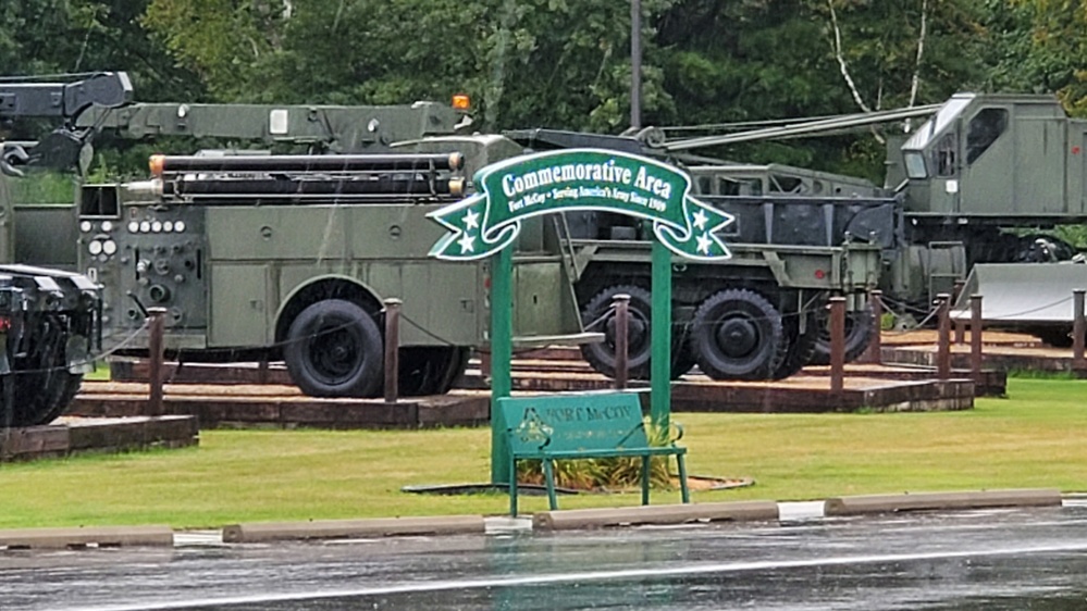 Fort McCoy's Equipment Park at historic Commemorative Area