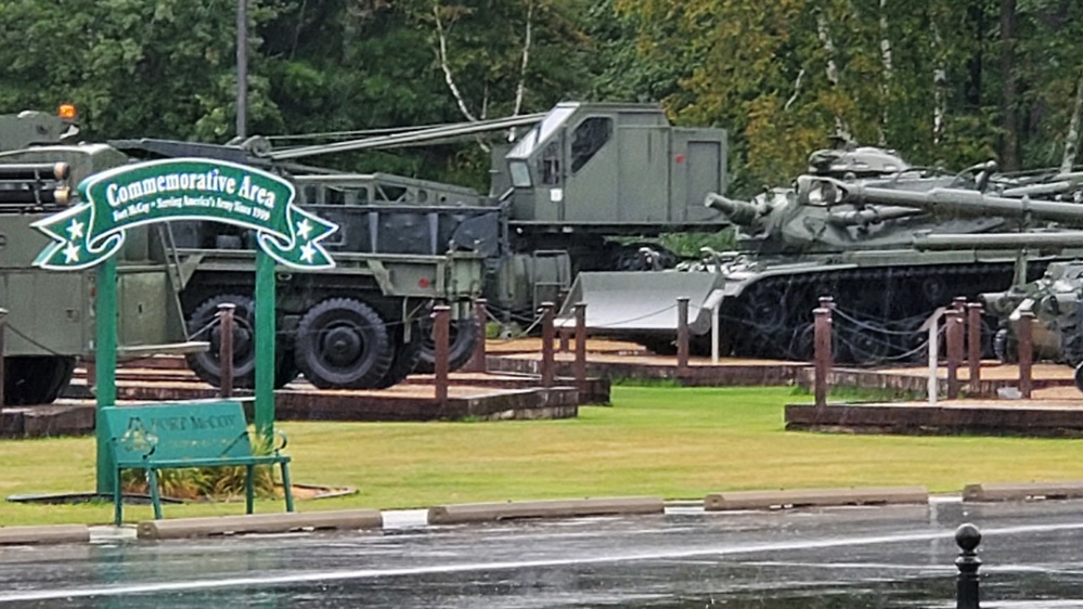 Fort McCoy's Equipment Park at historic Commemorative Area