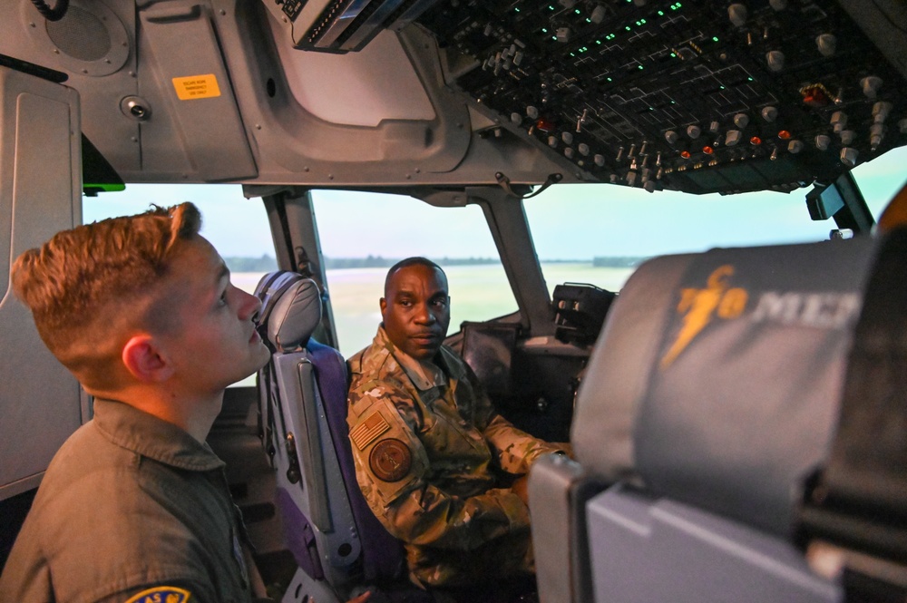 U.S. Air Force Chief Master Sgt. Williams visits the 164th AW