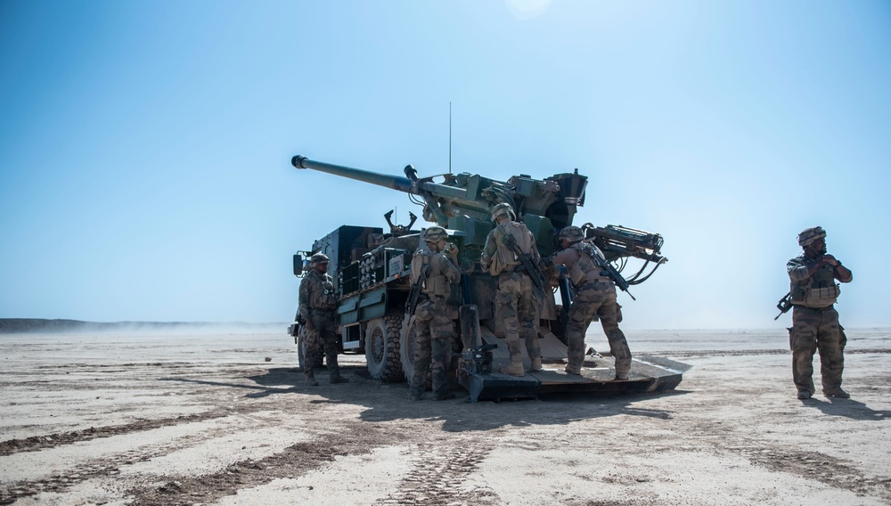 French and U.S. forces partner to conduct an artillery fire support and familiarization exercise.