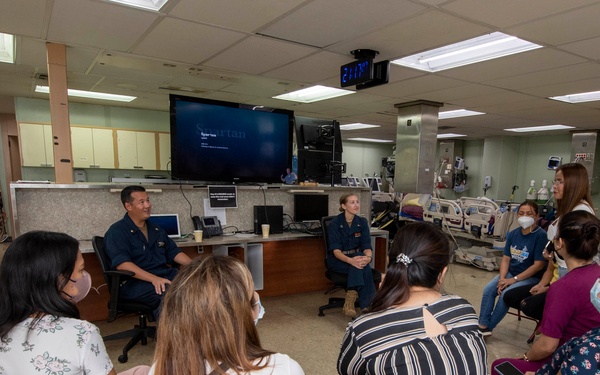 Pacific Partnership 2022 Nurses teach Intensive Care Unit Workshop aboard USNS Mercy (T-AH 19)