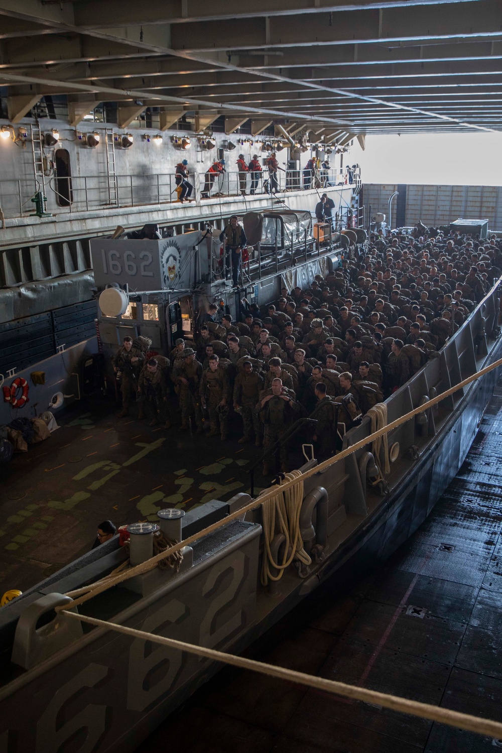 Landing Craft Utility Departs the Gunston Hhall during a U.S. -Finland Bilateral Exercise