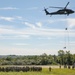 Soldiers rappel from UH-60 Black Hawk During Air Assault