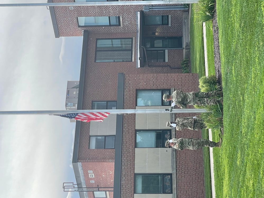 104FW ceremony honors 9/11 Ground Zero American Flag