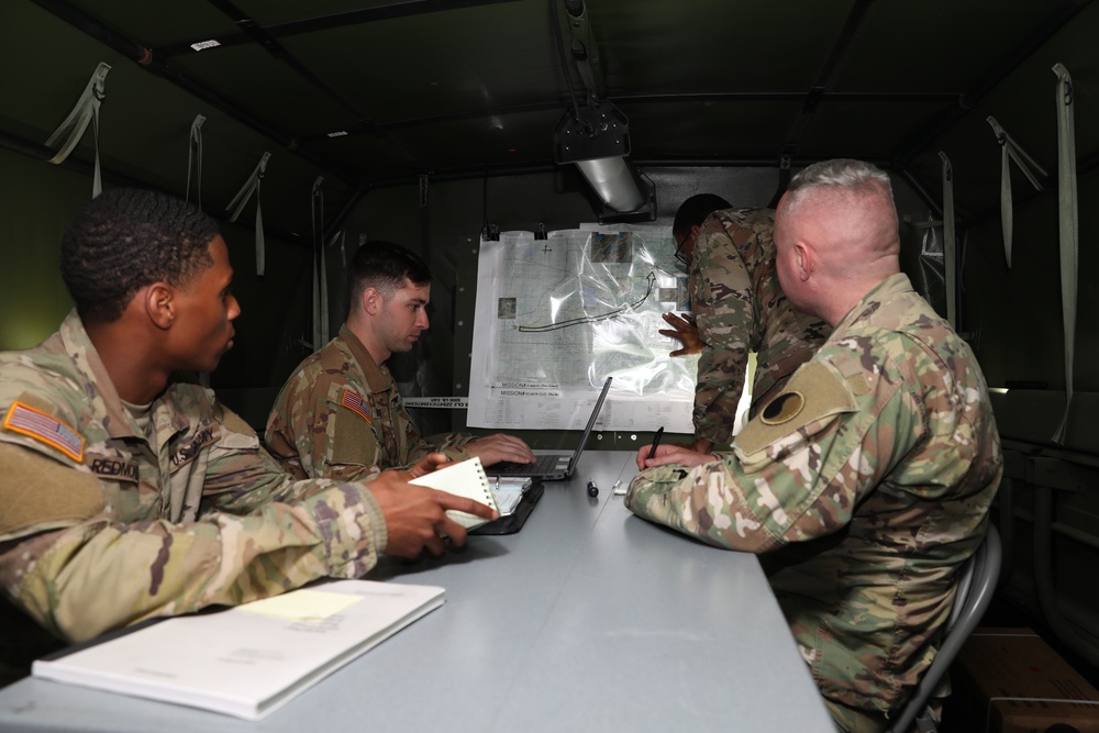 MDNG Soliders prepares for an air assault mission at Northern Strike 22