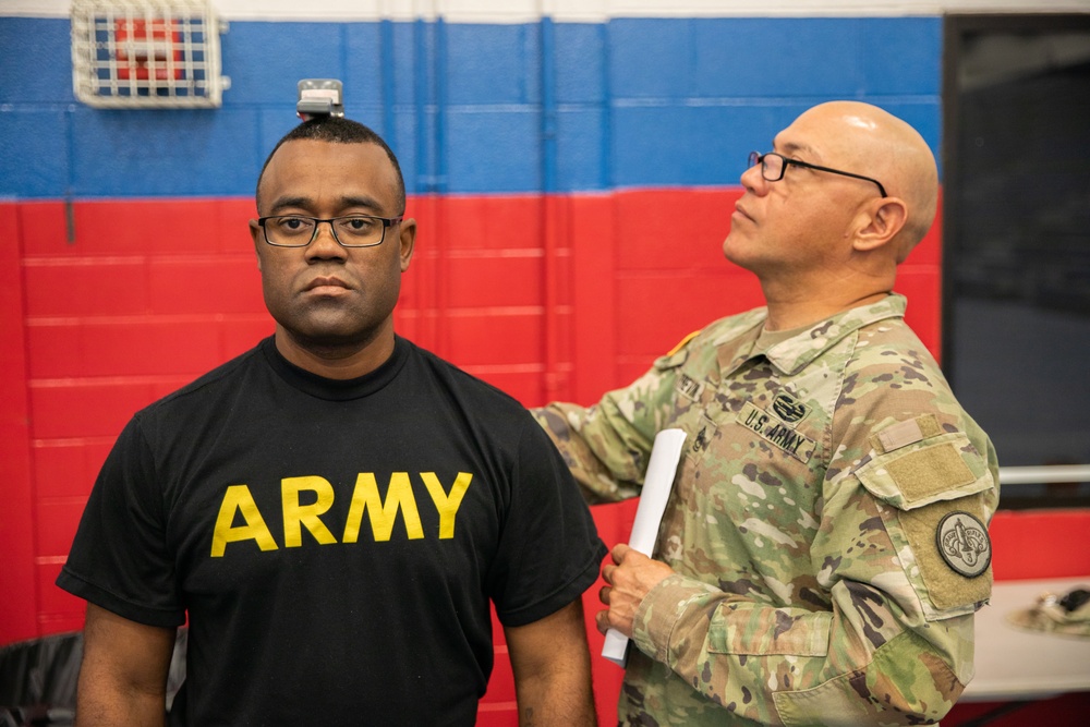 U.S. Army Forces Command Best Squads conduct Height and Weight