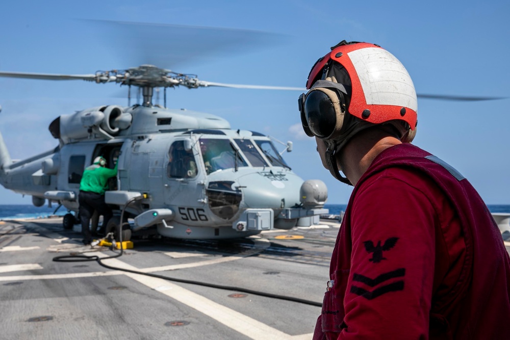 USS Delbert D. Black Conducts Flight Operations