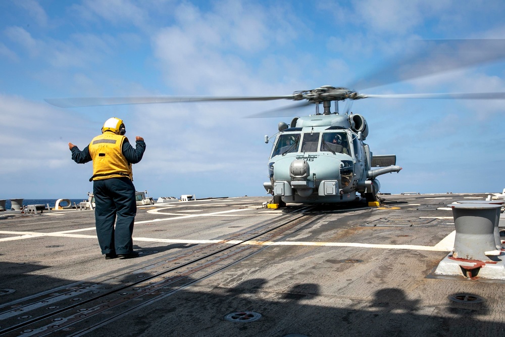 USS Delbert D. Black Conducts Flight Operations