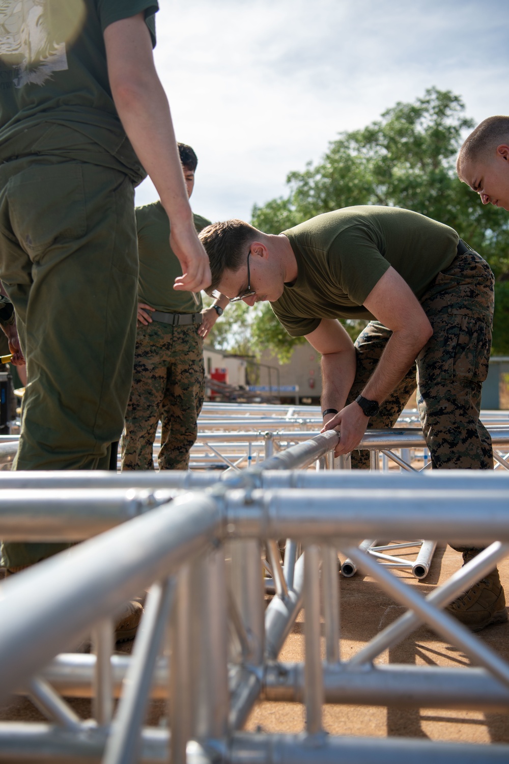 U.S. Marines Construct T-SAPF in Australia