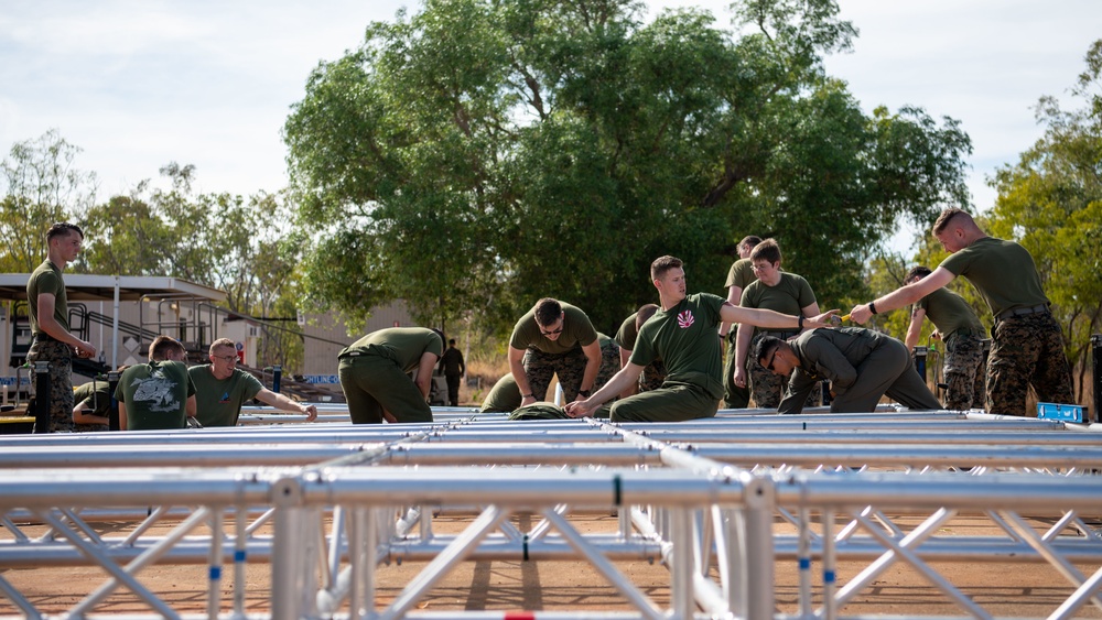 U.S. Marines Construct T-SAPF in Australia