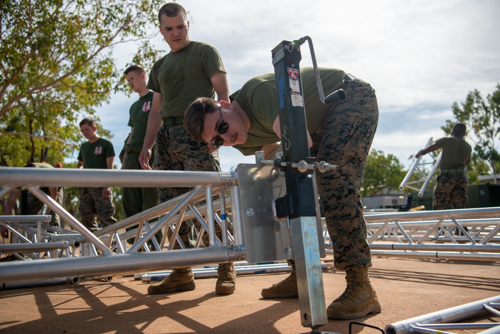 U.S. Marines Construct T-SAPF in Australia