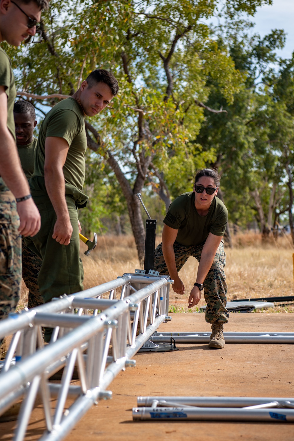 U.S. Marines Construct T-SAPF in Australia