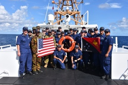 The USCGC Oliver Henry (WPC 1140) crew arrives to Papua New Guinea