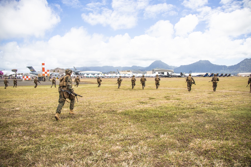 2022 Kaneohe Bay Air Show: JTF Wall of Fire