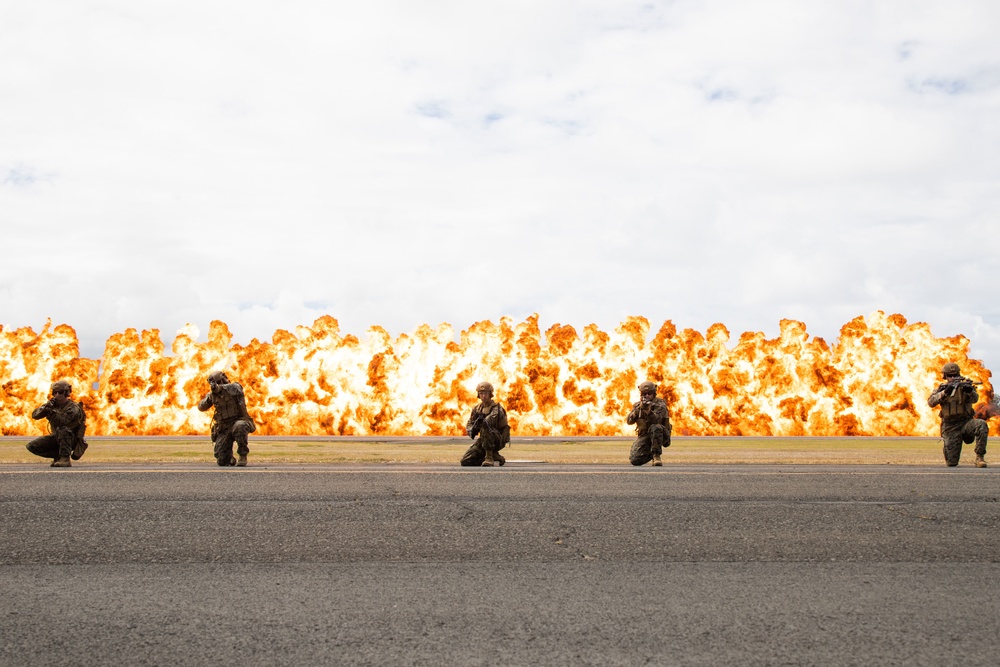 2022 Kaneohe Bay Air Show: JTF Wall of Fire