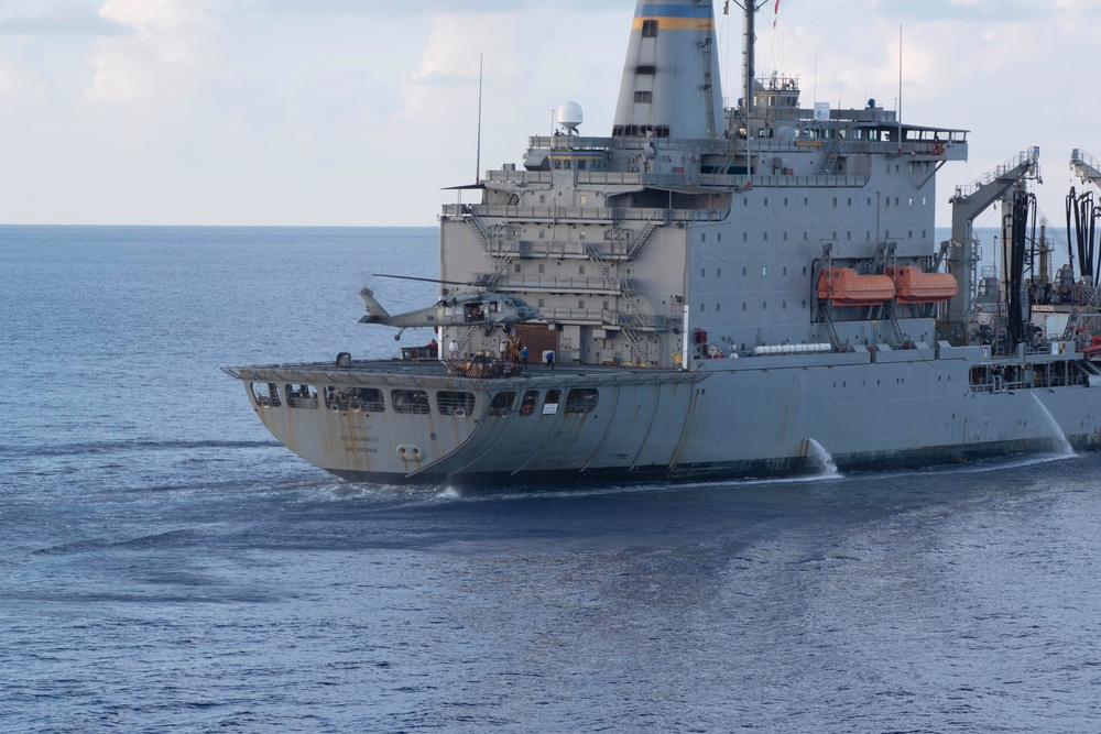 USS Tripoli Conducts Vertical Replenishment