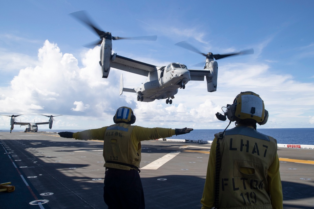 Flight Operations Aboard USS Tripoli.