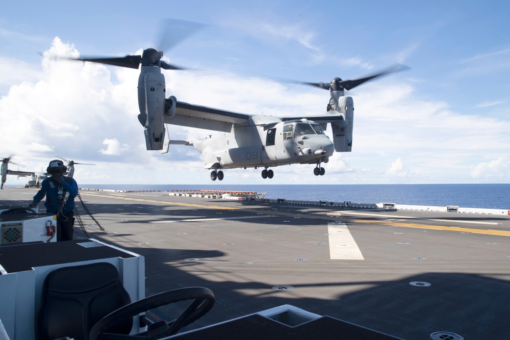 Flight Operations Aboard USS Tripoli.