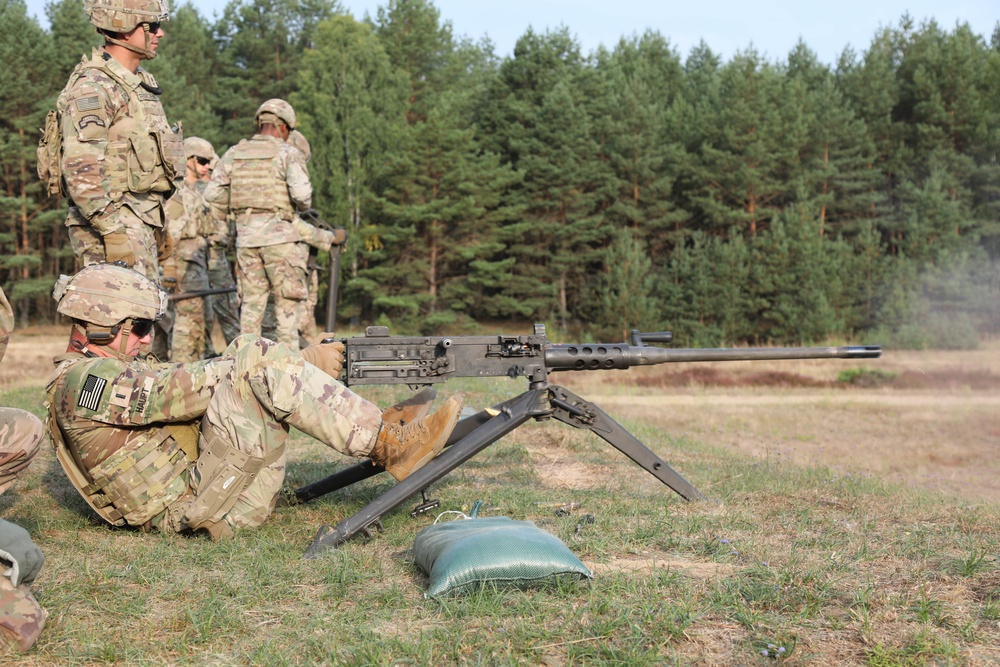 3rd Armored Brigade Combat Team, 1st Cavalry Division Soldiers Conduct M4A1, M249, and 50 Cal Ranges.