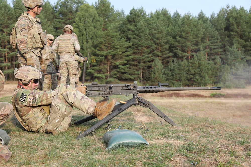 3rd Armored Brigade Combat Team, 1st Cavalry Division Soldiers Conduct M4A1, M249, and 50 Cal Ranges.