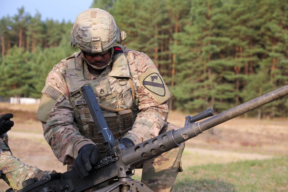 3rd Armored Brigade Combat Team, 1st Cavalry Division Soldiers Conduct M4A1, M249, and 50 Cal Ranges.