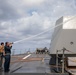 The USS Bainbridge is on a scheduled deployment in the U.S. Naval Forces Europe area of operations, employed by U.S. Sixth Fleet to defend U.S., Allied and Partner interests.
