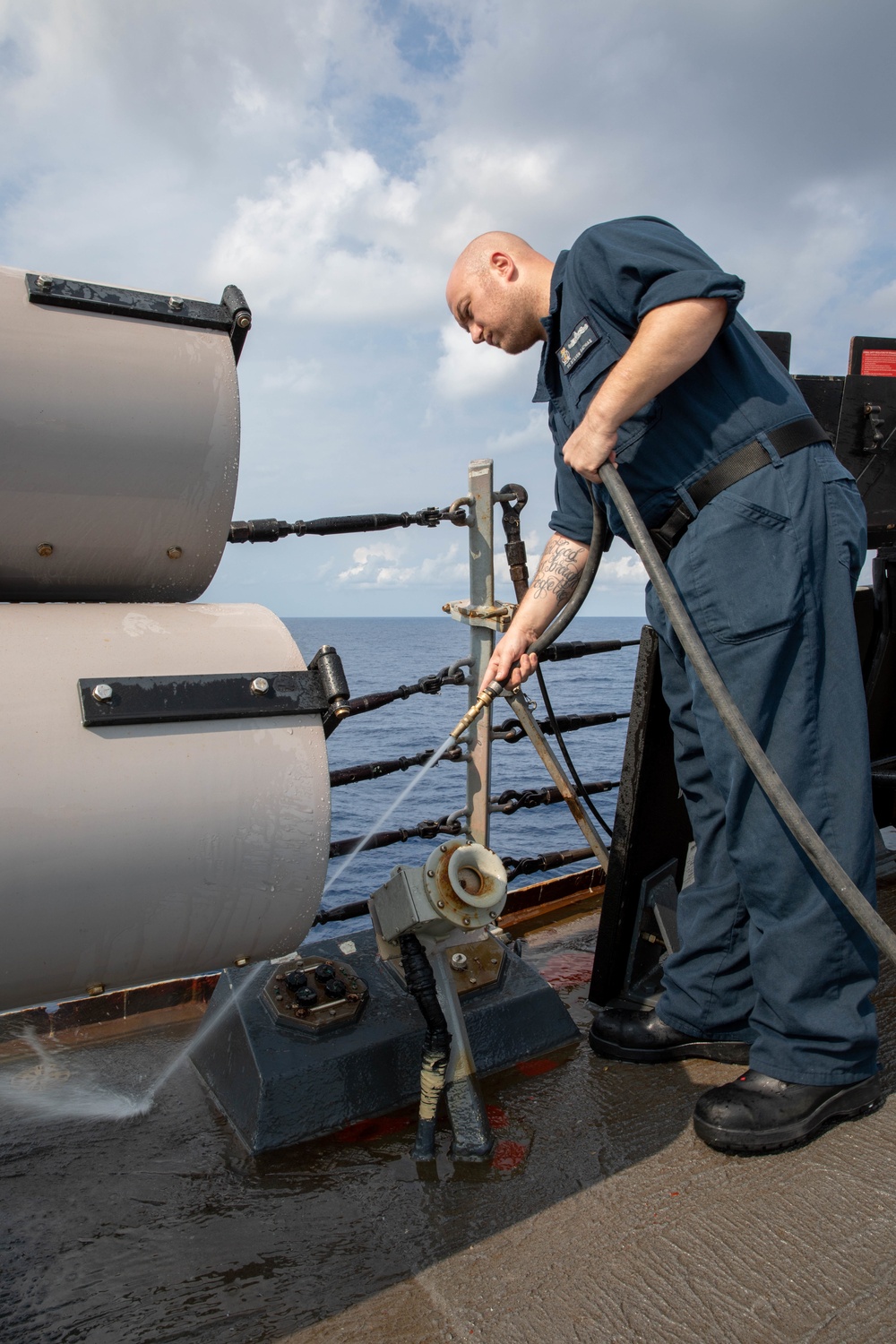 The USS Bainbridge is on a scheduled deployment in the U.S. Naval Forces Europe area of operations, employed by U.S. Sixth Fleet to defend U.S., Allied and Partner interests.