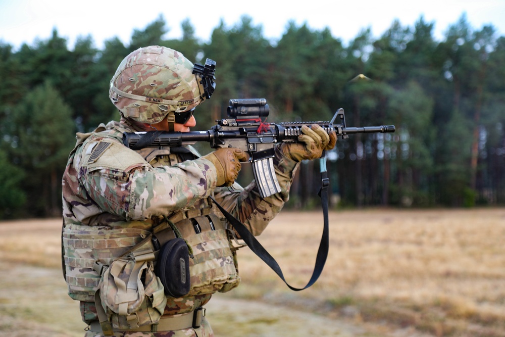 3rd Armored Brigade Combat Team, 1st Cavalry Division Soldiers Conduct M4A1, M249, and 50 Cal Ranges.