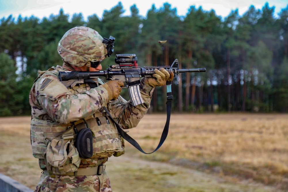 3rd Armored Brigade Combat Team, 1st Cavalry Division Soldiers Conduct M4A1, M249, and 50 Cal Ranges.