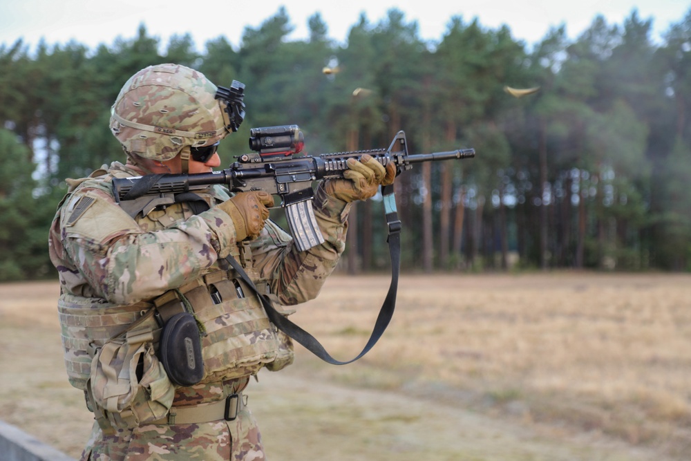 3rd Armored Brigade Combat Team, 1st Cavalry Division Soldiers Conduct M4A1, M249, and 50 Cal Ranges.