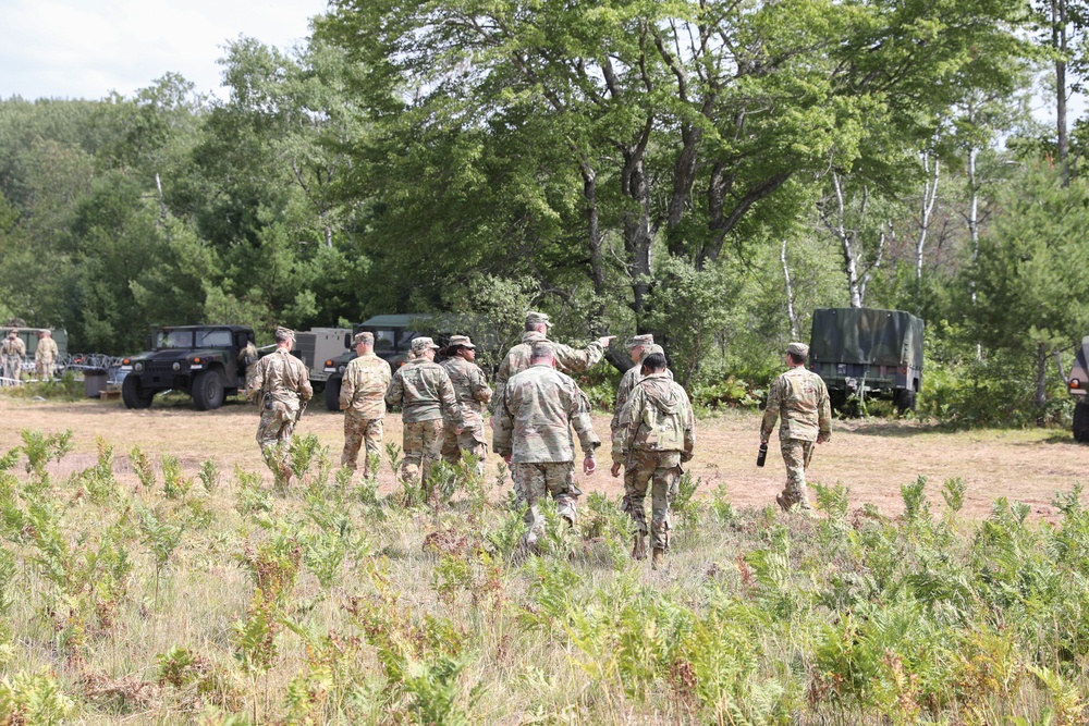 U.S. Army National Guard leaders tour the 1-111th GSAB AO