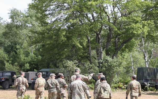 U.S. Army National Guard leaders tour the 1-111th GSAB AO