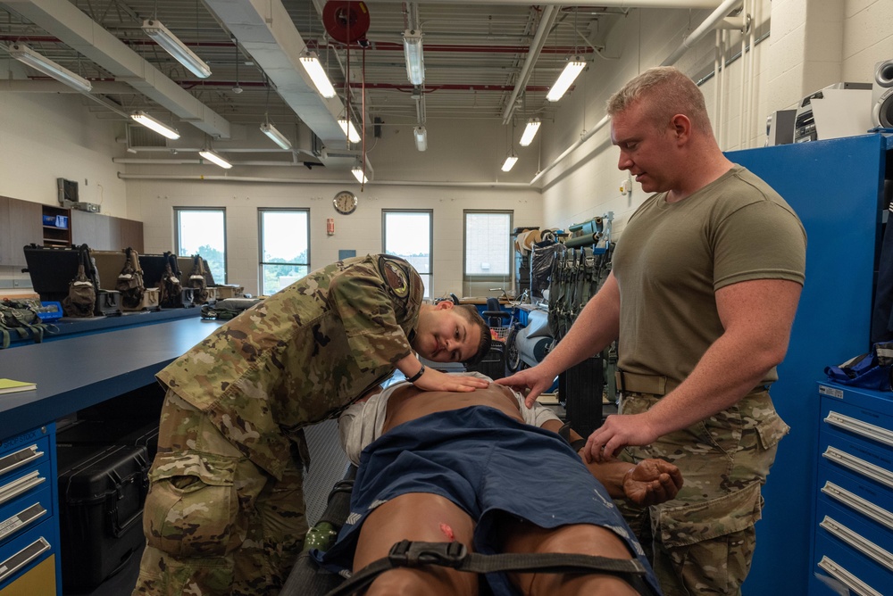 Tactical Combat Casualty Care at the 169th Airlift Squadron, Aug. 13, 2022