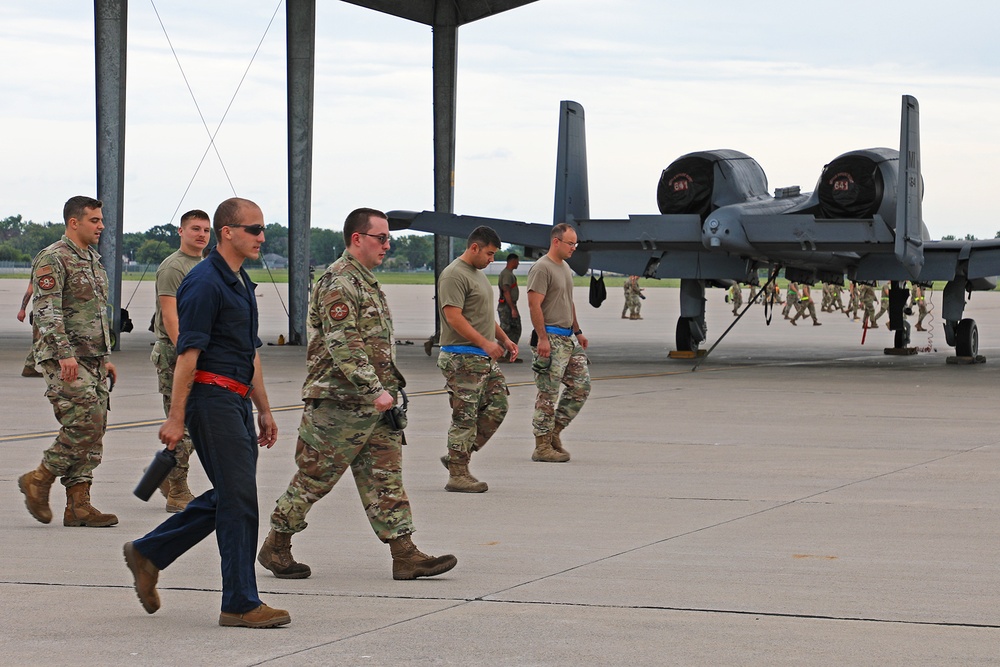 127th Wing Maintainers Conduct FOD Walk