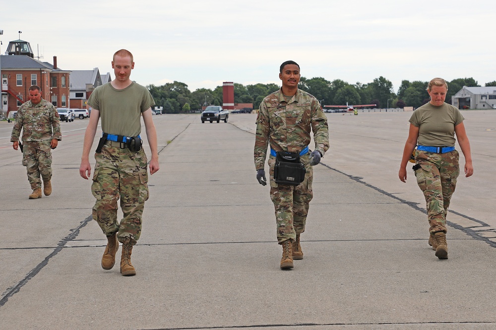 127th Wing Maintainers Conduct FOD Walk
