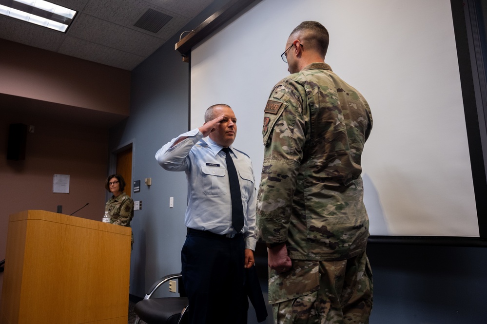 Senior Master Sgt. Andrew Edenburn promoted to chief master sergeant Aug. 14, 2022