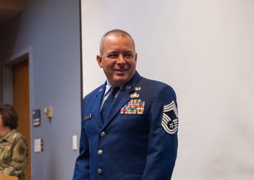 Senior Master Sgt. Andrew Edenburn promoted to chief master sergeant Aug. 14, 2022