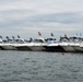 U.S. Coast Guard in Unified Command Post at Muscamoot Bay Raft Off on Lake St. Clair