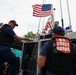 U.S. Coast Guard in Unified Command Post at Muscamoot Bay Raft Off on Lake St. Clair