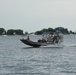 U.S. Coast Guard in Unified Command Post at Muscamoot Bay Raft Off on Lake St. Clair